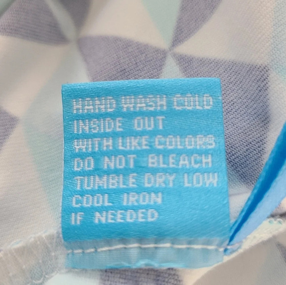 J. McLaughlin Catalina Blue Print Signature Tee S - Picture 6 of 7